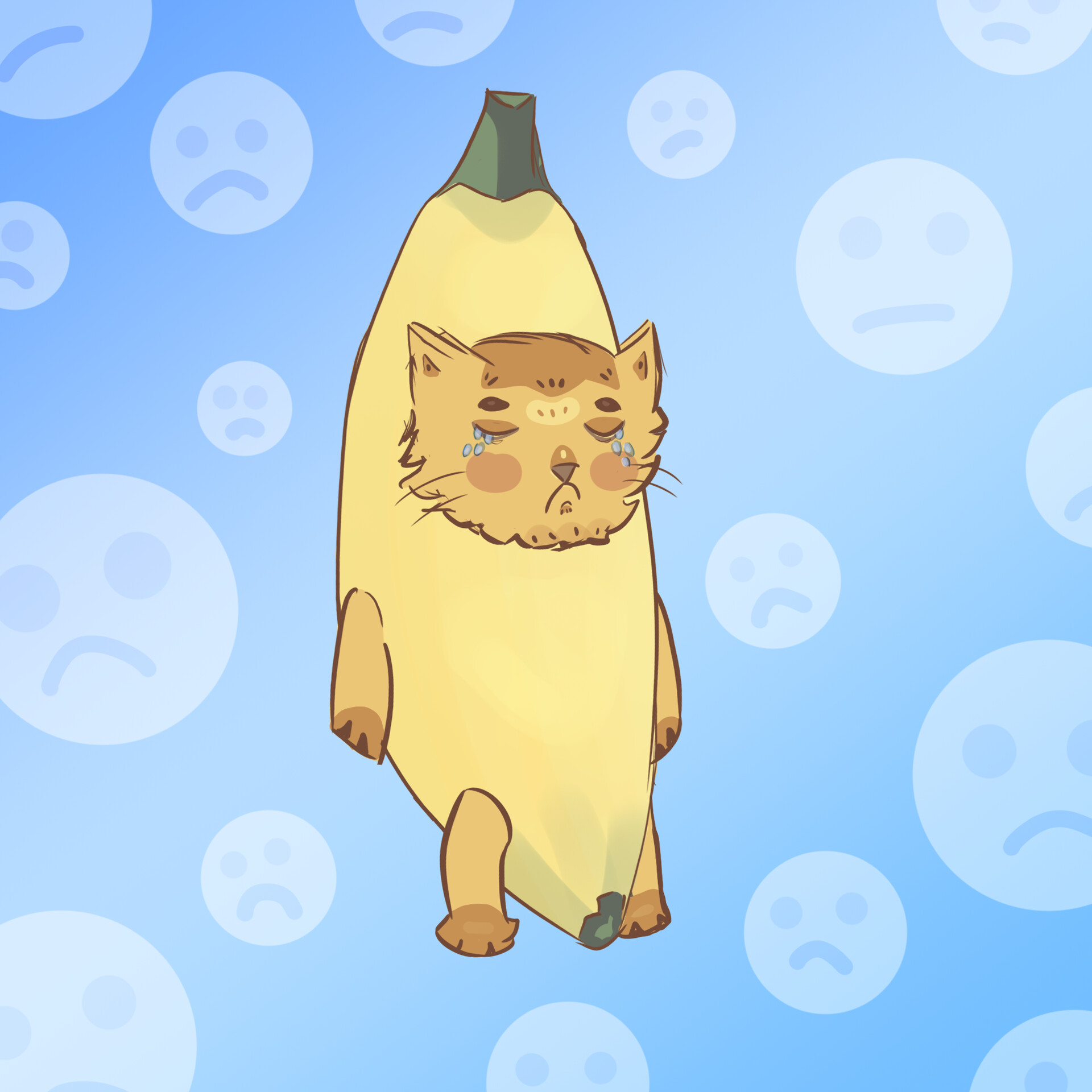 ArtStation Crying Banana Cat
