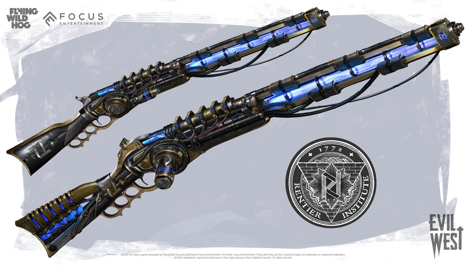 Concept art for electric Winchester rifle