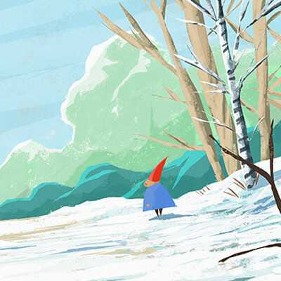 Gnome, Winter Walk.