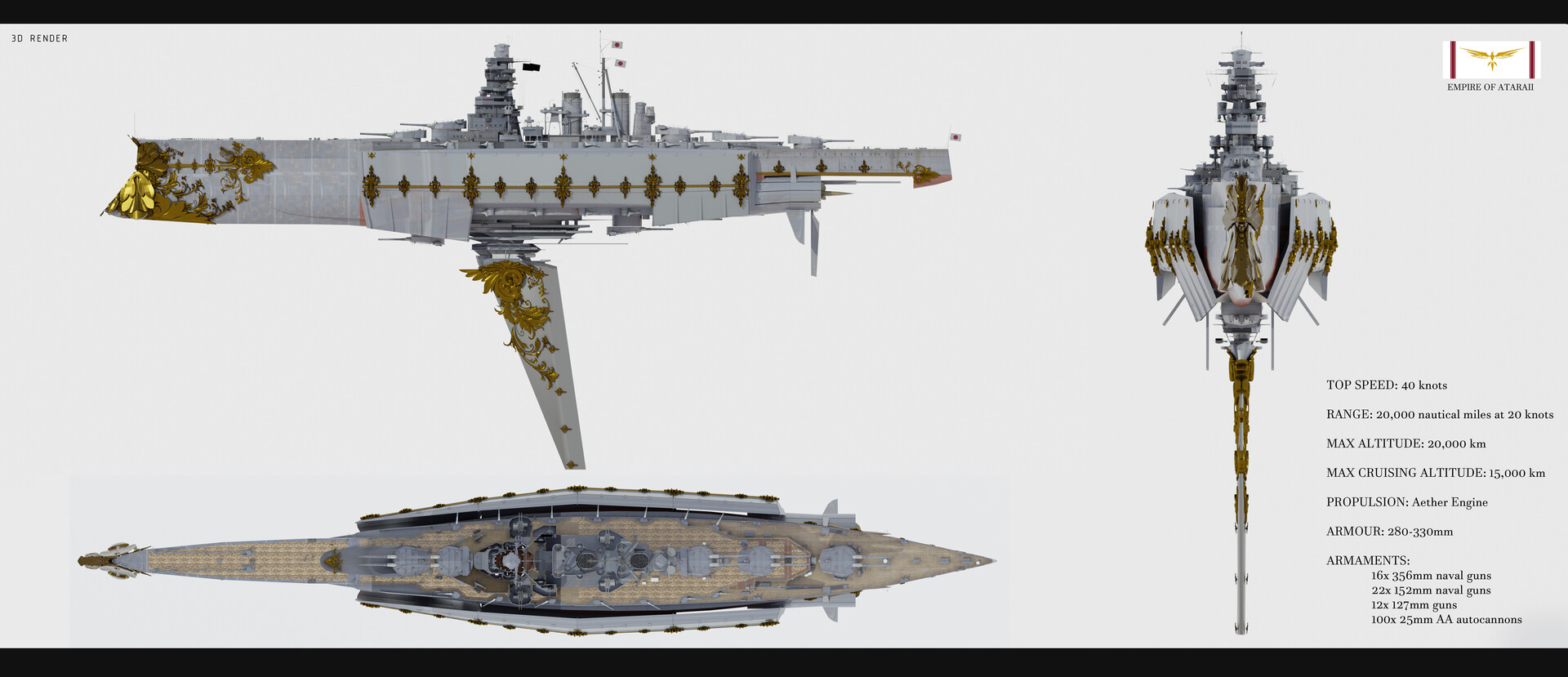 ArtStation - Sky Battleship Ryuka ArtStation - Sky Battleship Ryuka