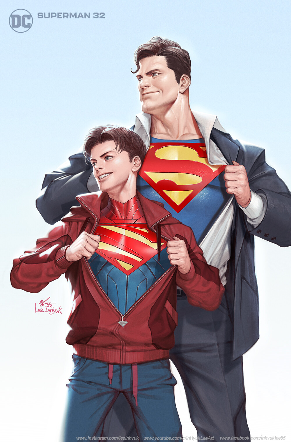 Jon and Clark
Info: https://leagueofcomicgeeks.com/comic/4619266/superman-32?variant=1742869