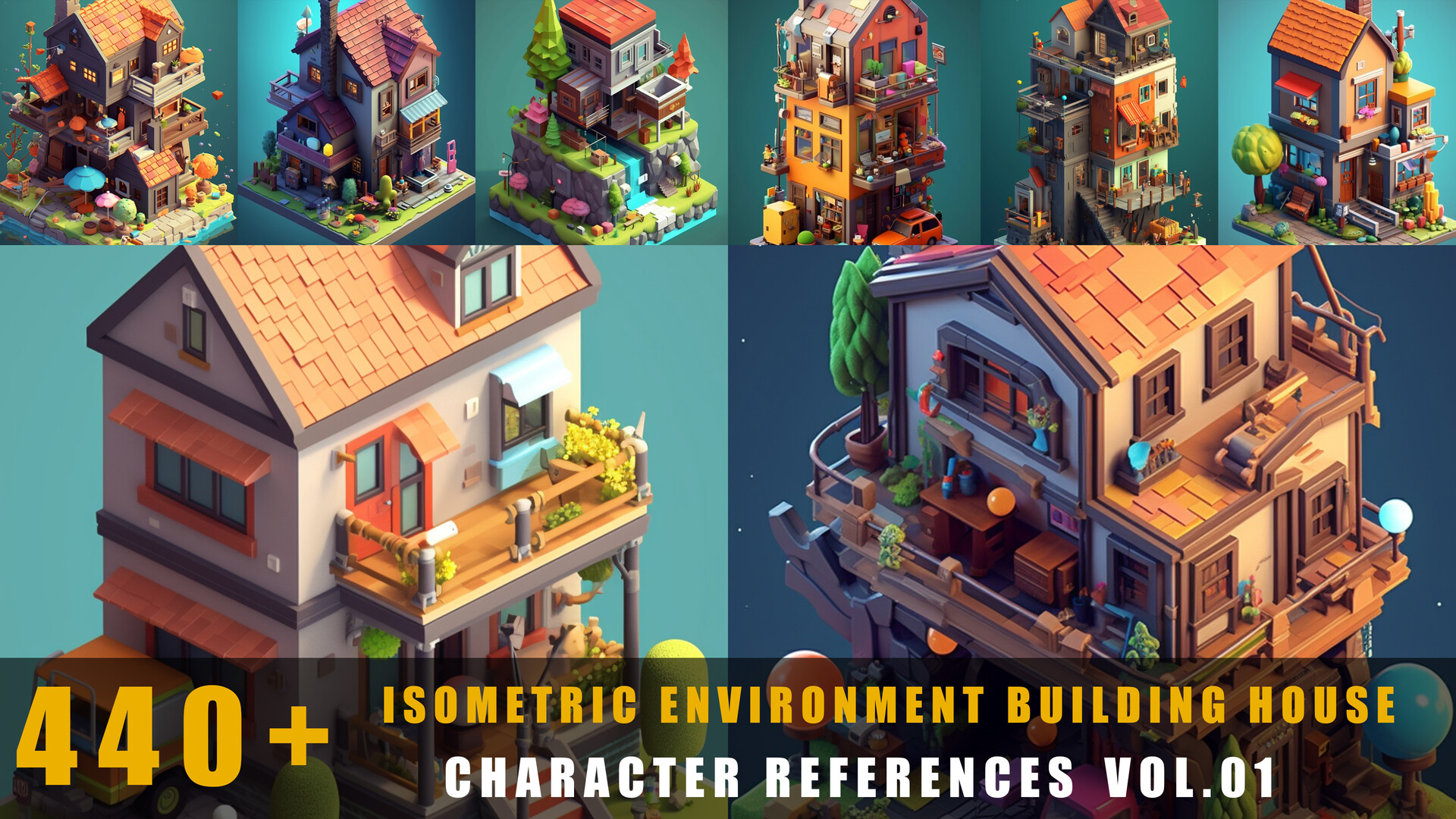 Waterlaw s studio 440 isometric environment building house