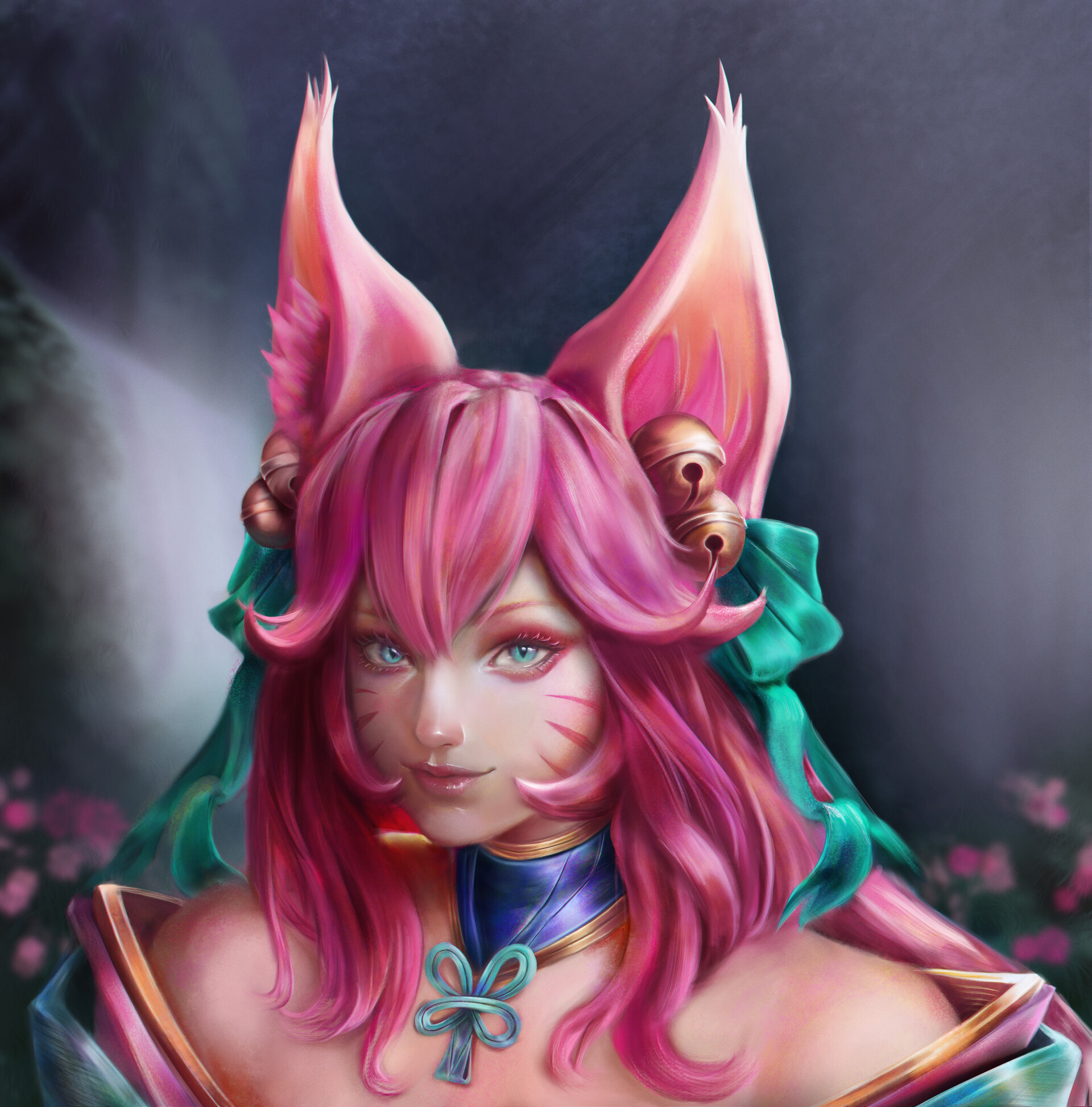 ArtStation - Spirit Blossom Ahri - Fanart