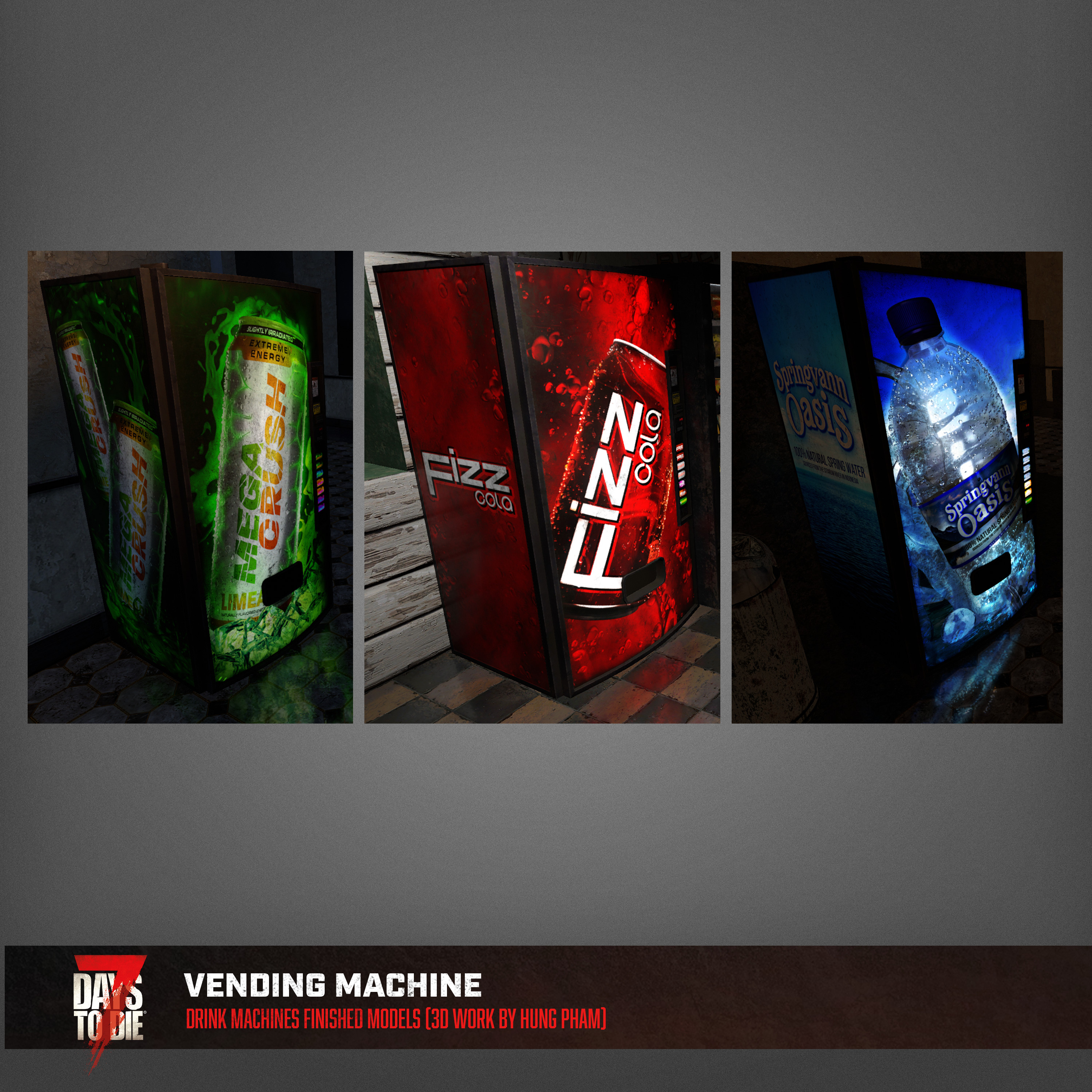 Here are the assets fully modeled in game by Hung Pham!