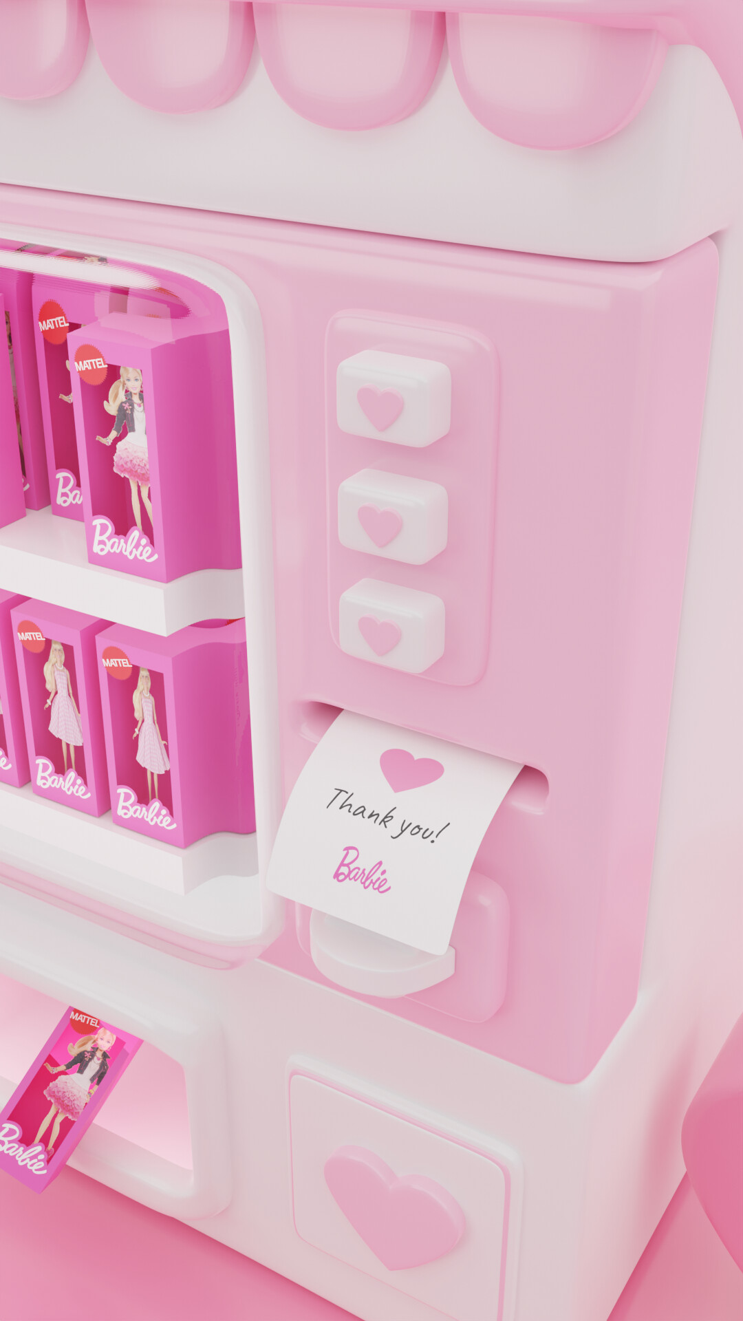 Barbie vending machine store
