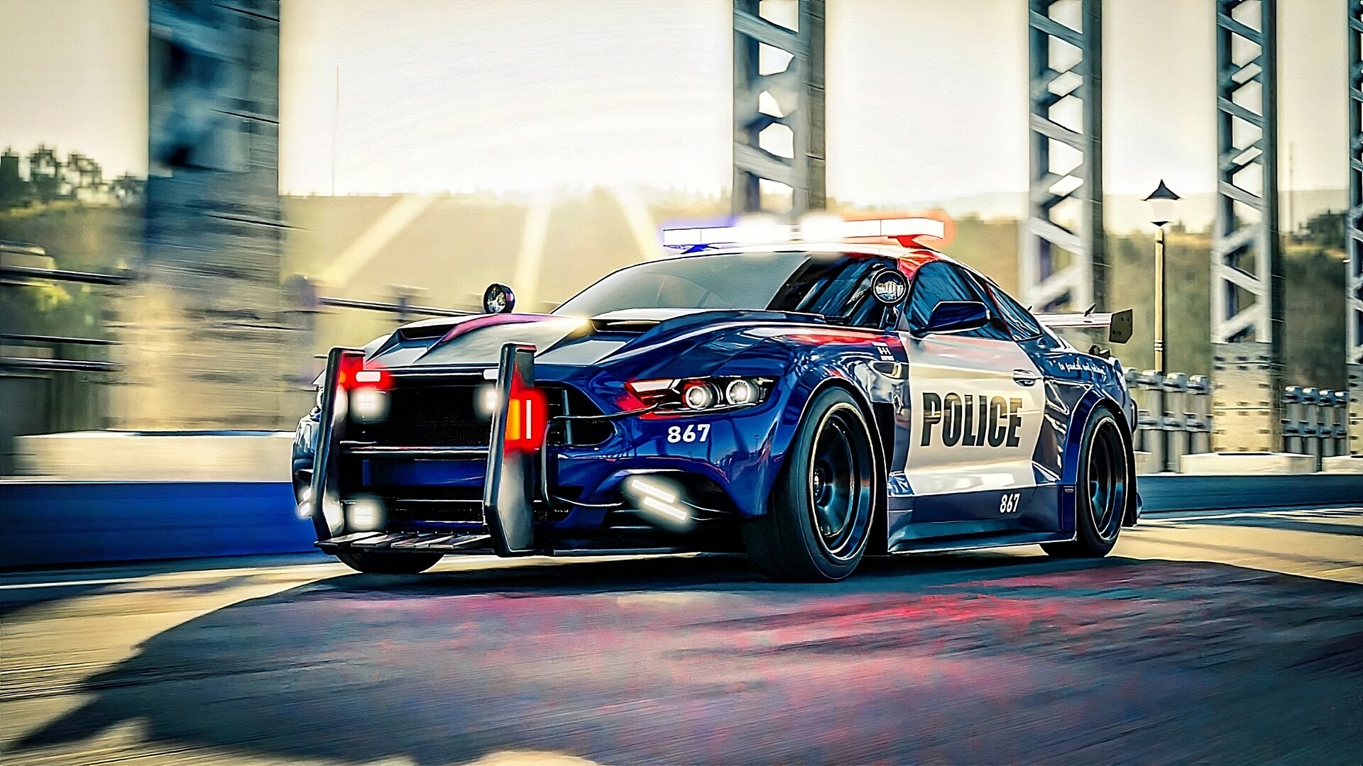 Ford mustang discount police car transformers