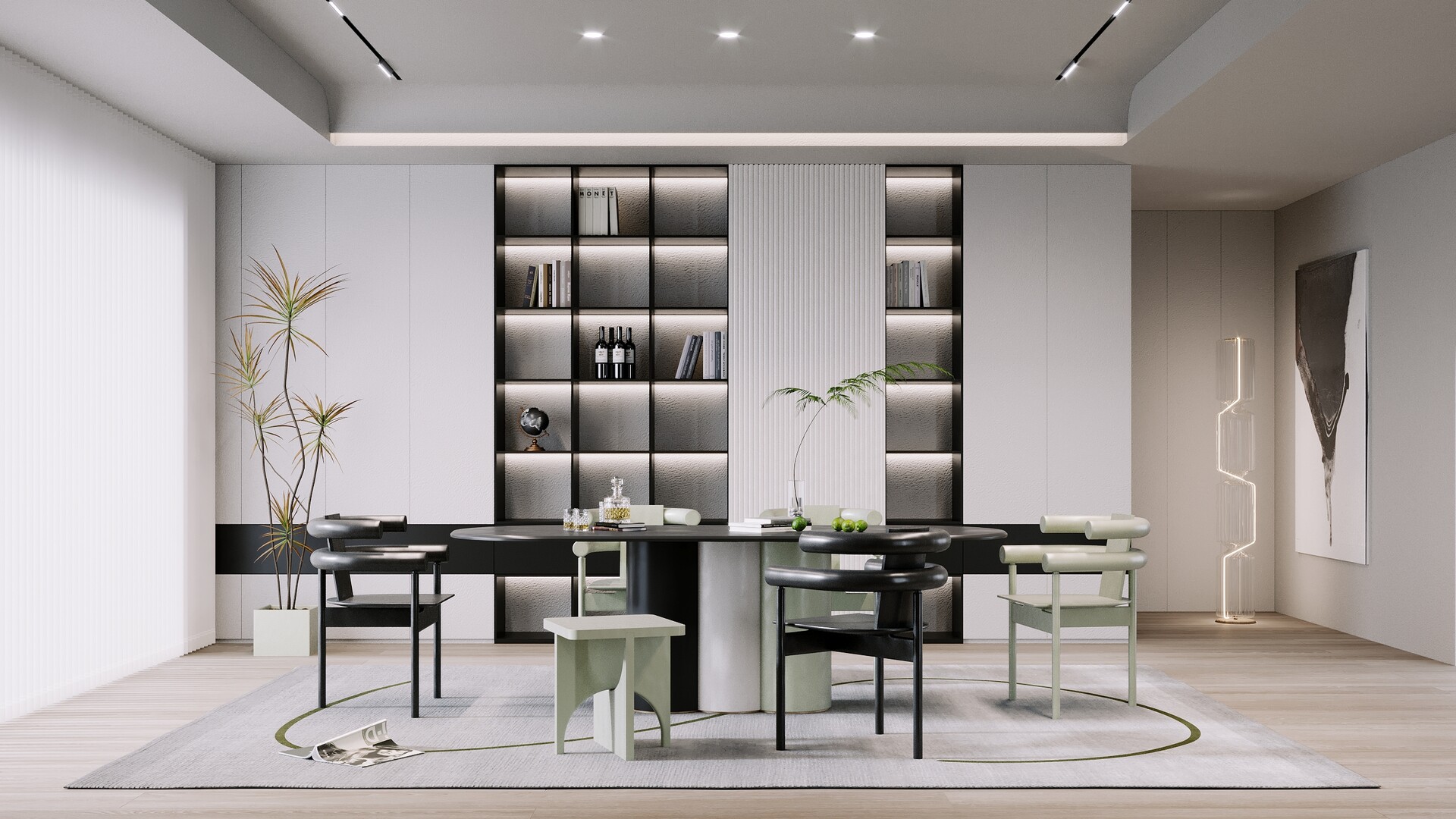 Modern dining room design 