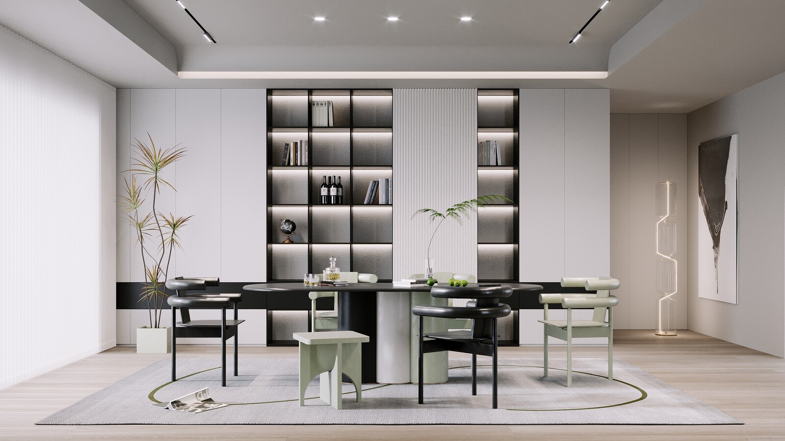 Modern dining room design 