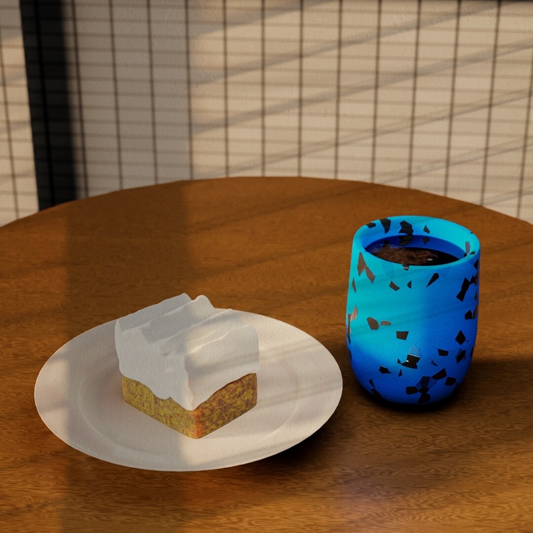 ArtStation - Cafe 3d art