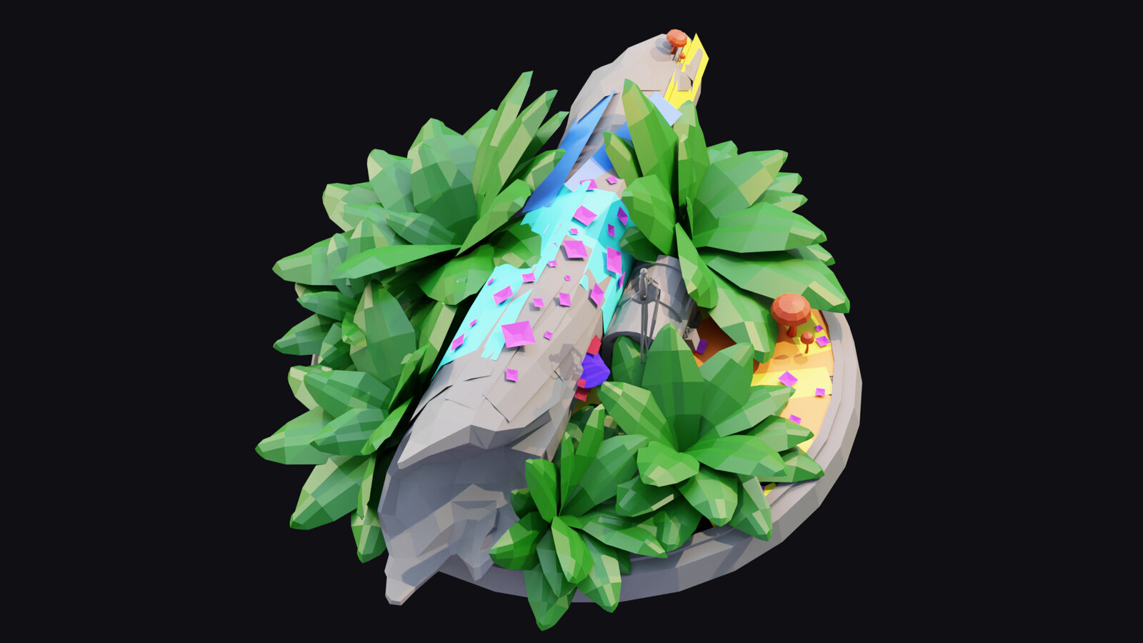 Object Instancing - gray objects are unique