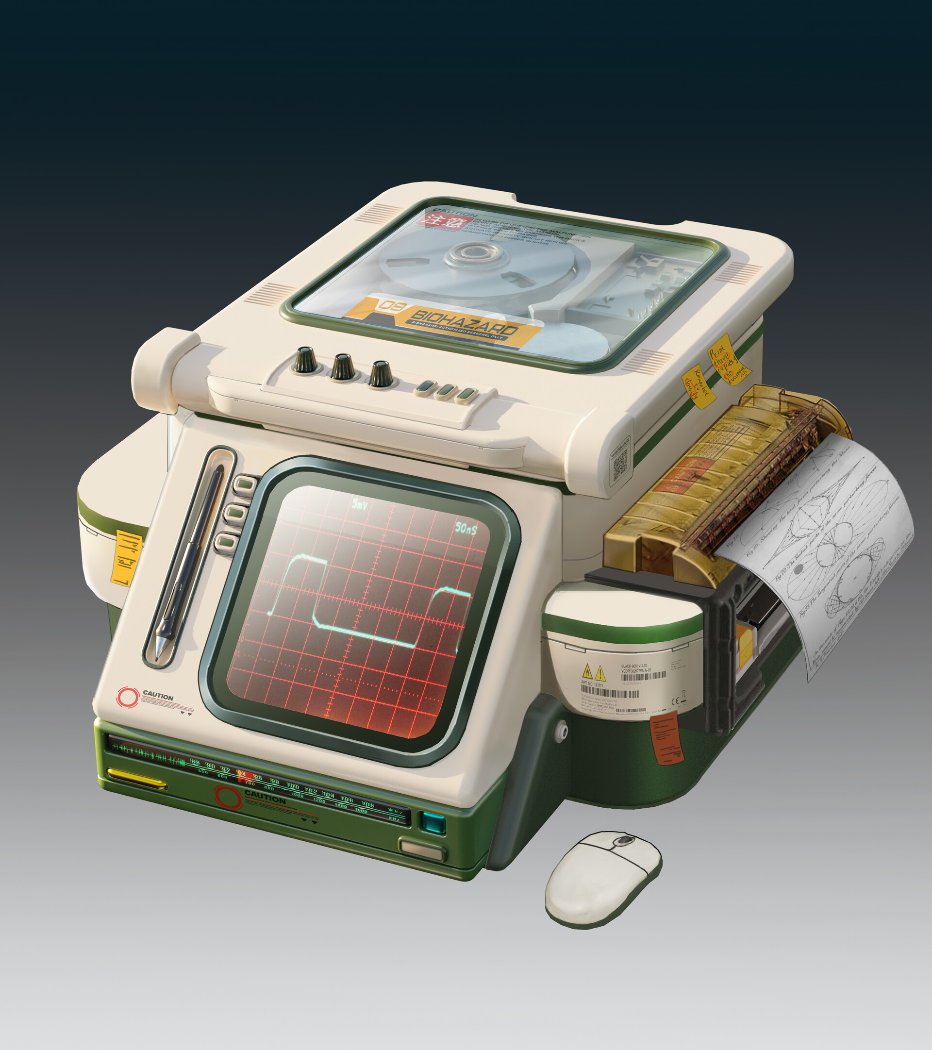 ArtStation 复古小道具