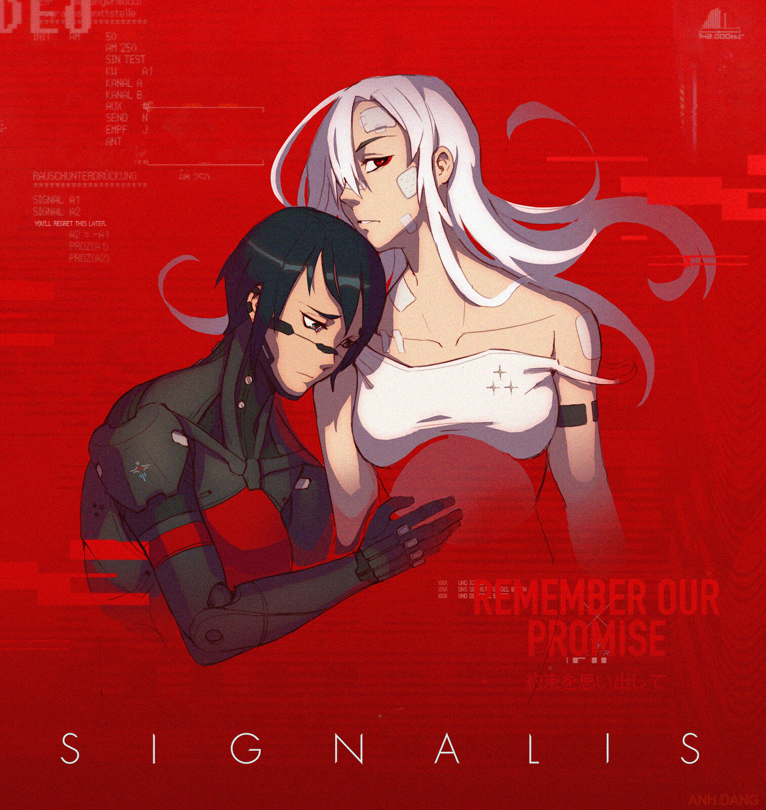 I gave up and filled the image with red