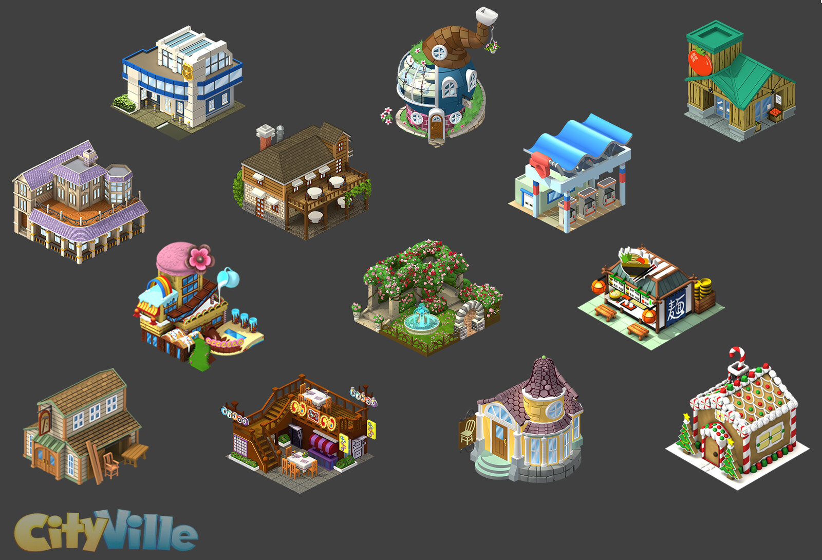 CityVille 3D model work