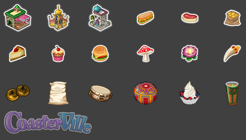 CoasterVille icons