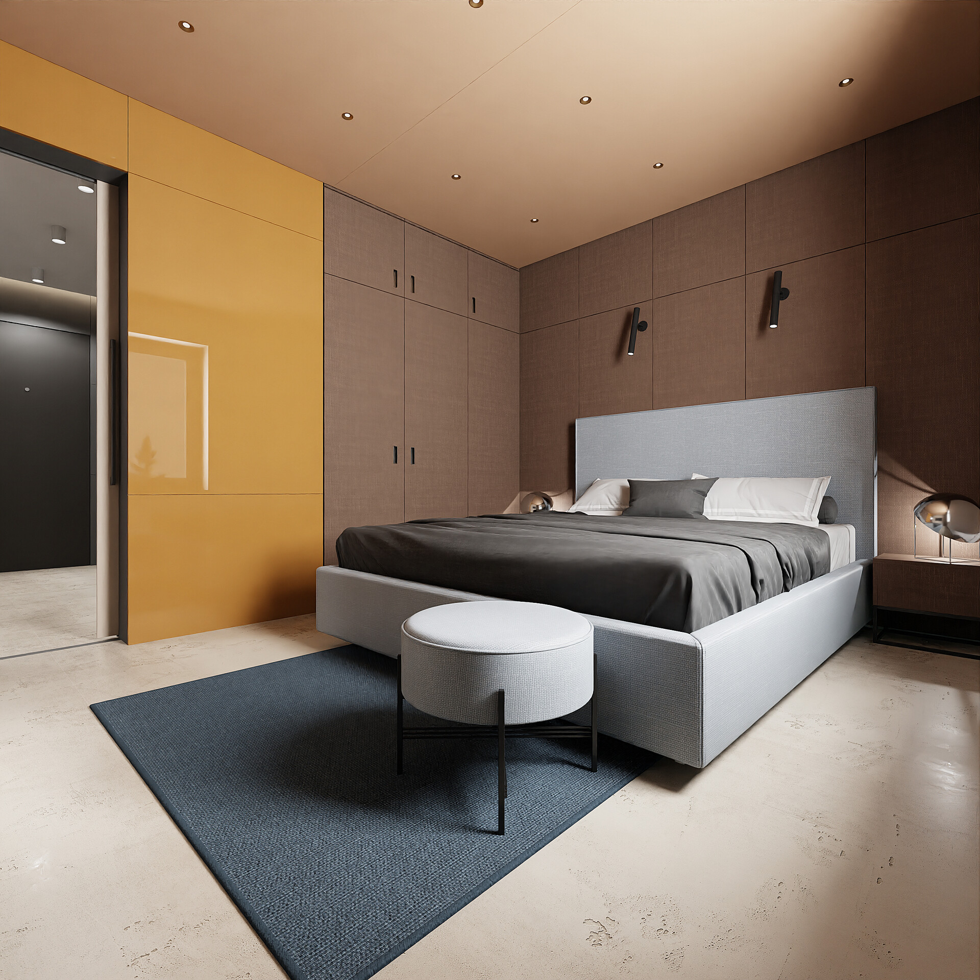 ArtStation - Bedroom Design | Studio Apartment