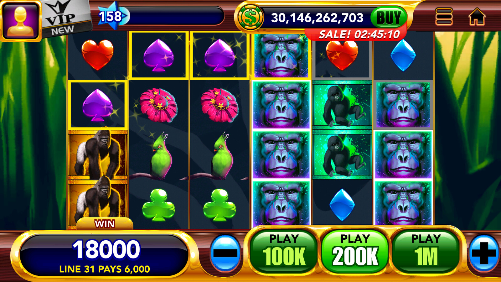 Gorilla Slot Game screenshot
Artist: Dave Lopez