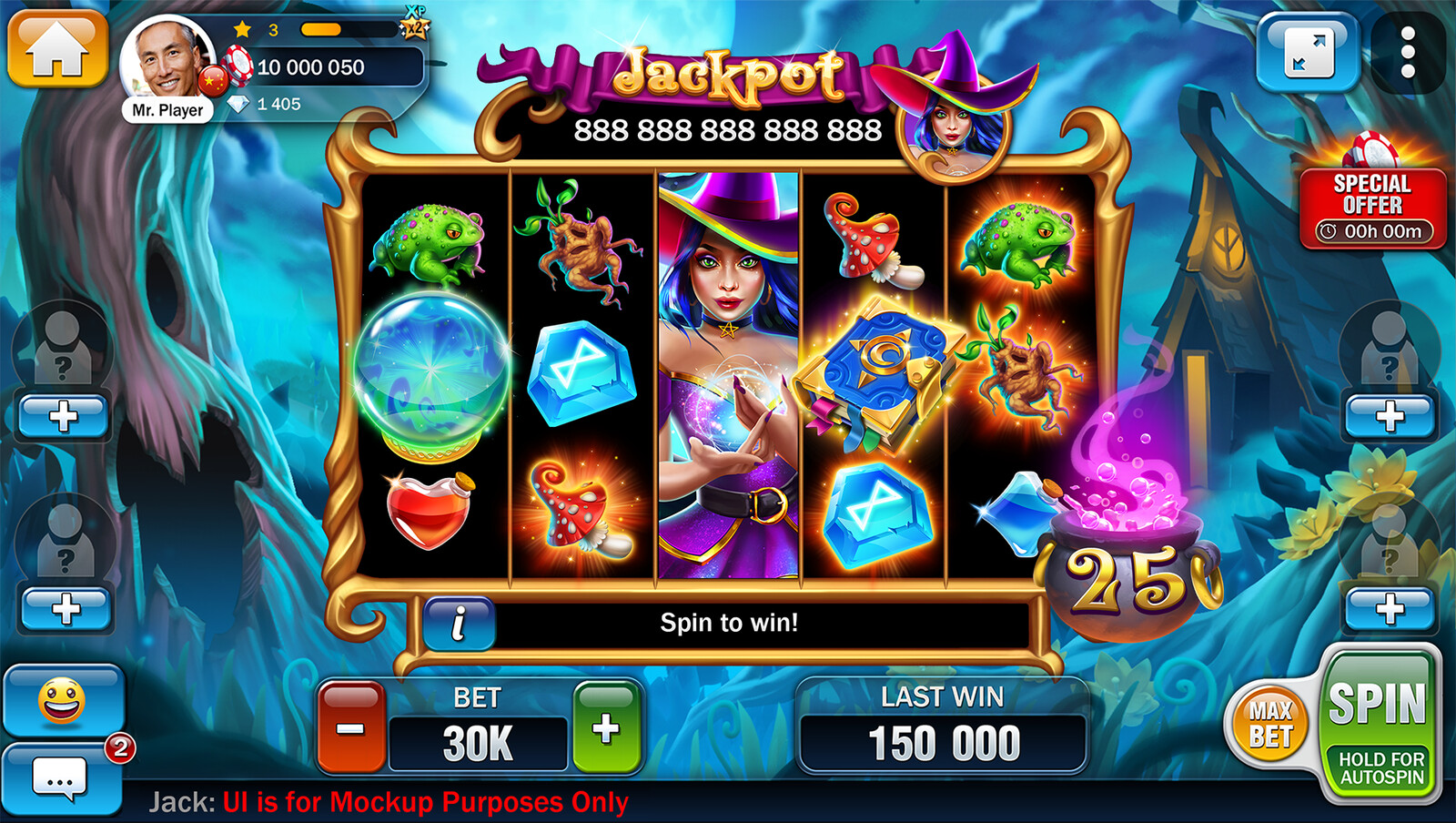 Bonus Brew
Halloween is always a fun slot theme to art direct.
Artists: Zofia Burkowska &amp; Maksym Cheremisin