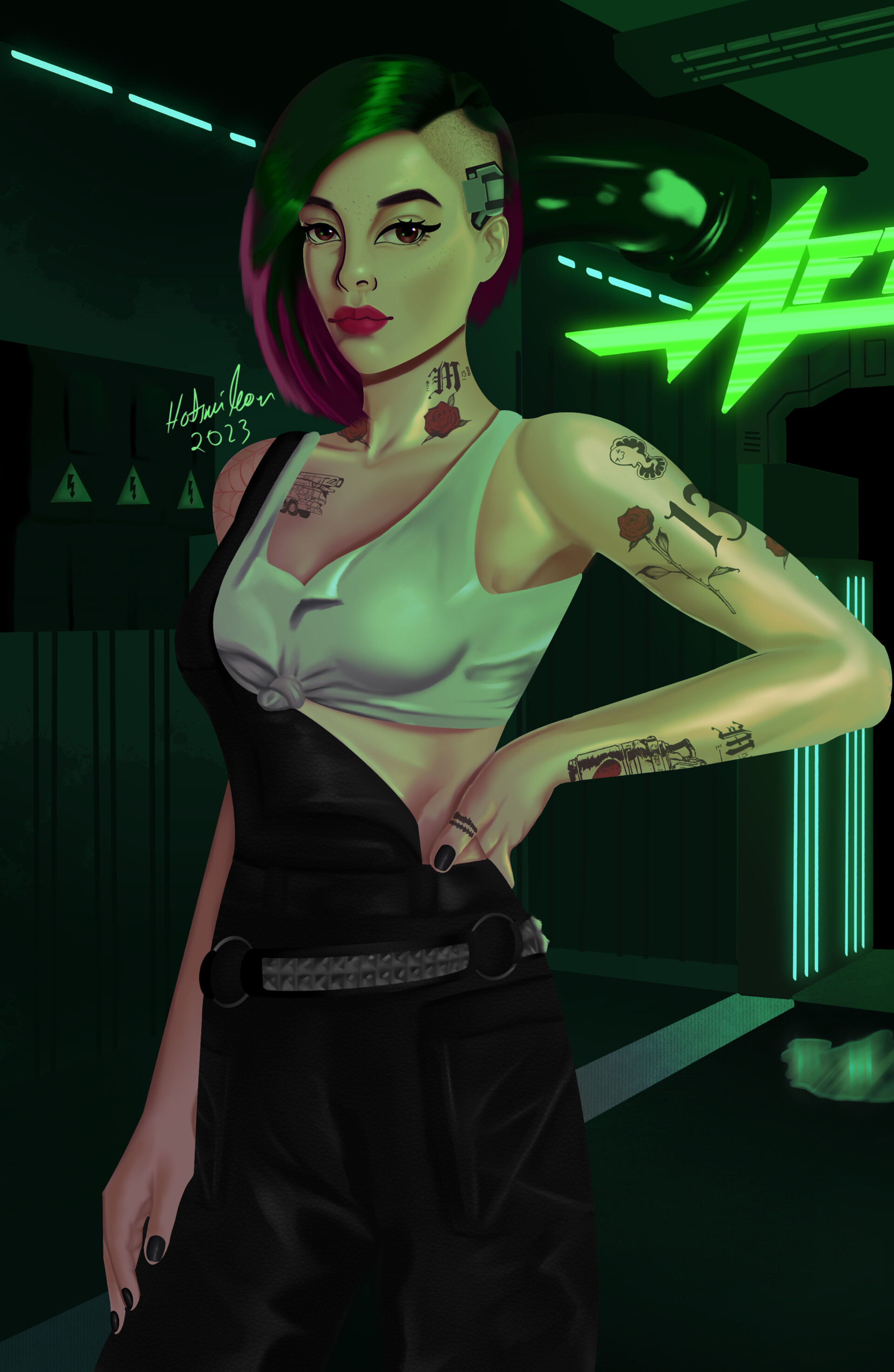 ArtStation Judy From Cyberpunk2077   Hatsumi Neon Img 1500 