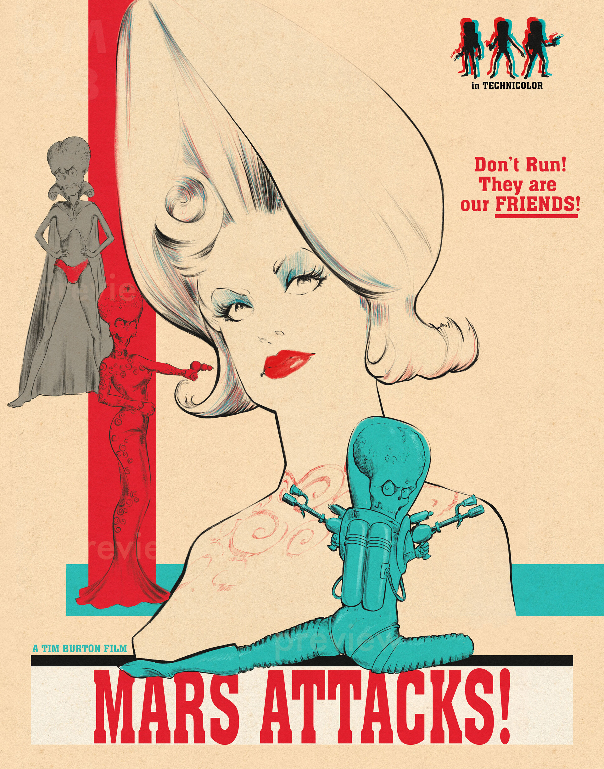 ArtStation Mars Attacks! ACK! ACK! ACK!