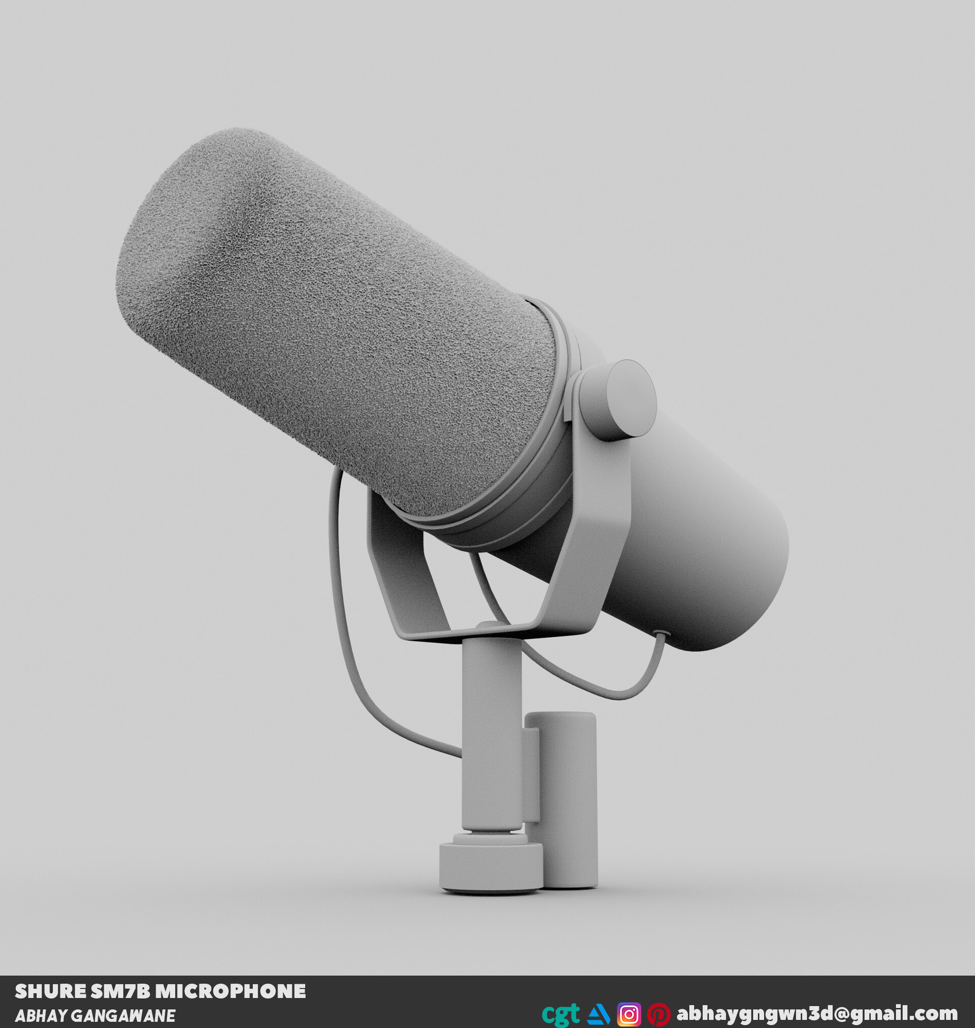Shure Sm7B Microphone - 3D Model by ALPHA3DST