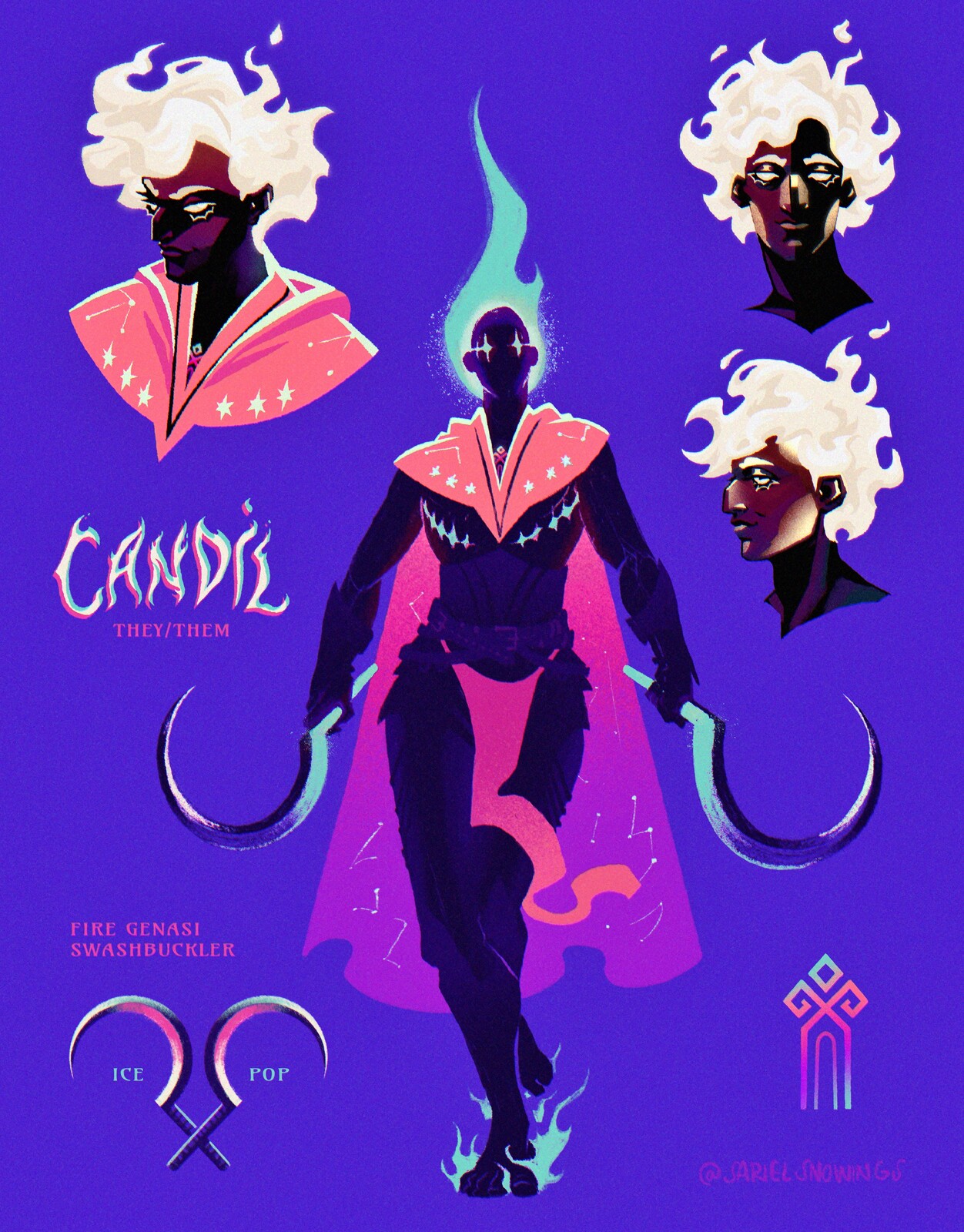 Finished character overview