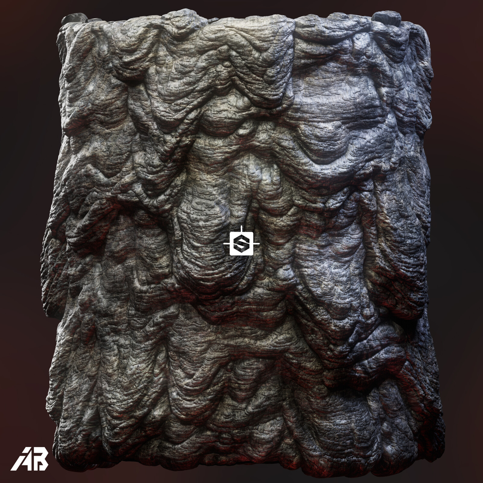 Cooled down Lava. 