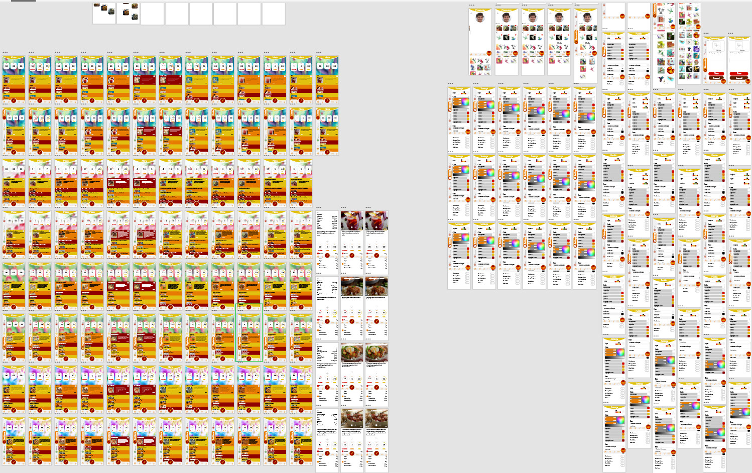 Hummming Bird: For the app for the third project for VC - 261, It basically utilized the entire workspace, so I had to screen capture it into 4 parts.
