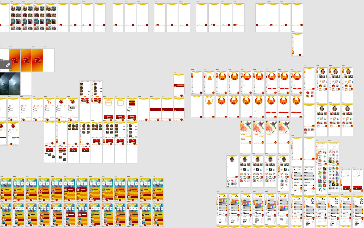 Hummming Bird: For the app for the third project for VC - 261, It basically utilized the entire workspace, so I had to screen capture it into 4 parts.