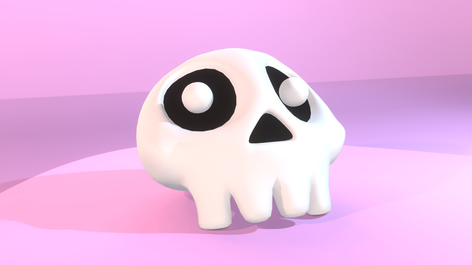 Skull: created in Blender via a tutorial from Blender. For VC - 345