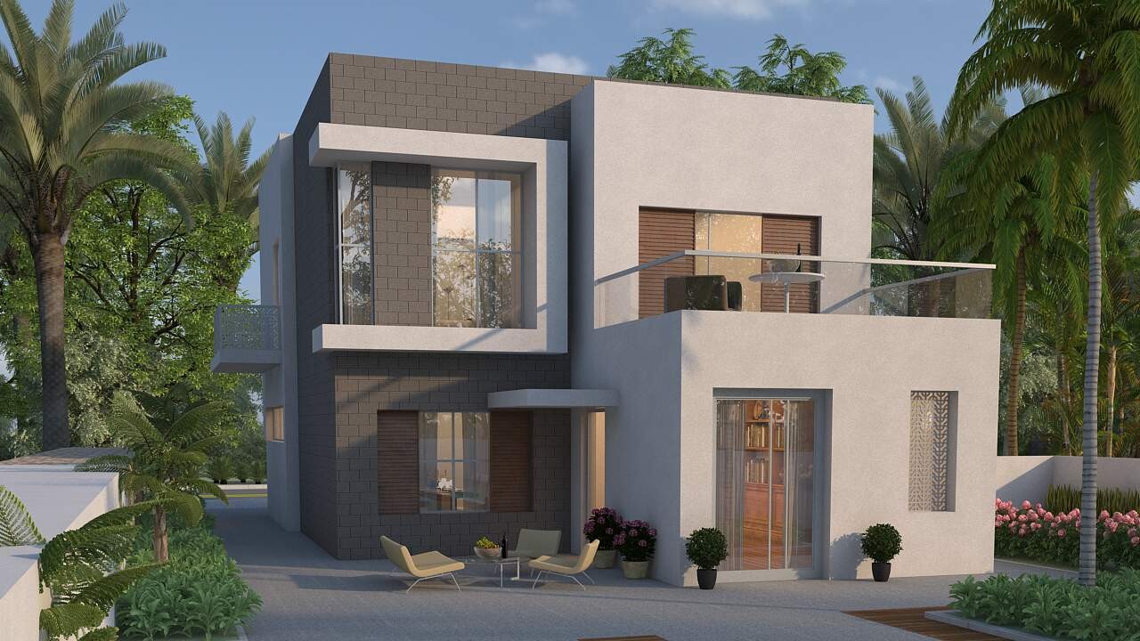 3final render output of 3d architecture visualisation 