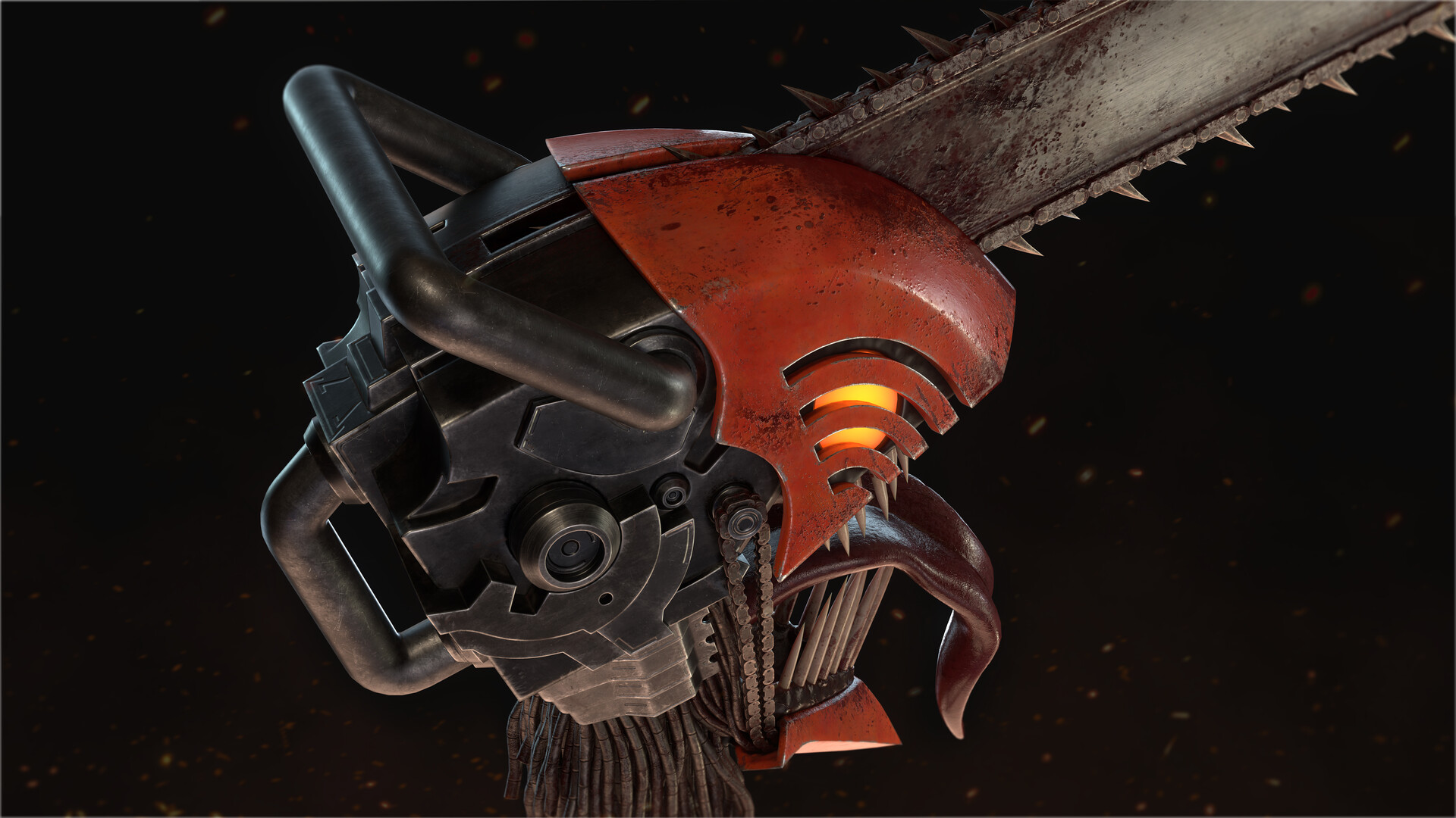 Power wallpaper chainsaw