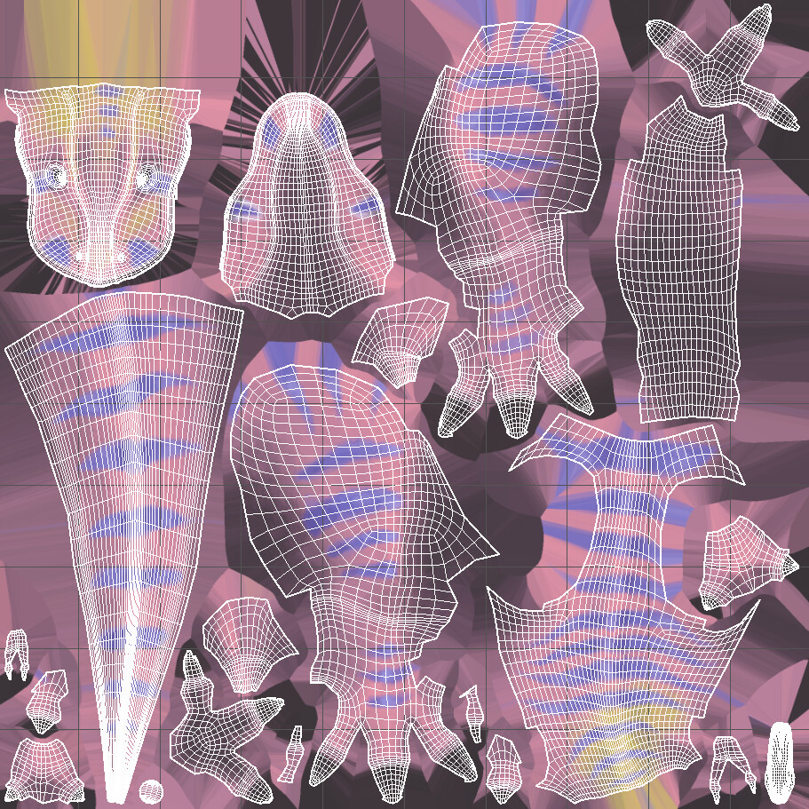 UV layout sample