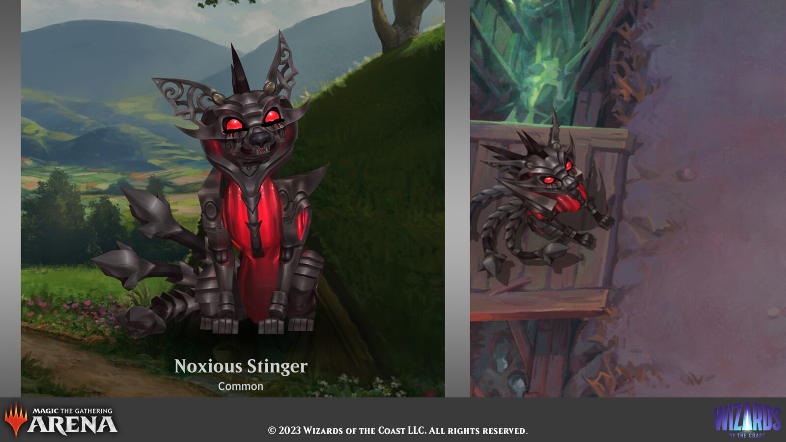 Select pet and game views for the Noxious Stinger