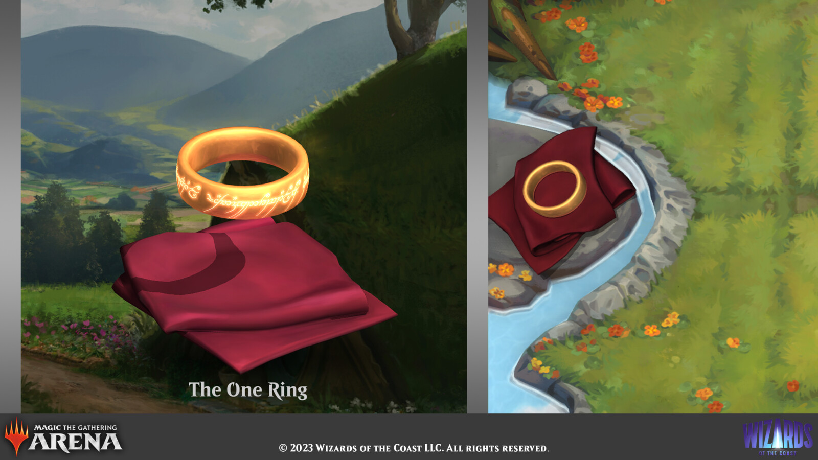 Select pet and game views for The One Ring