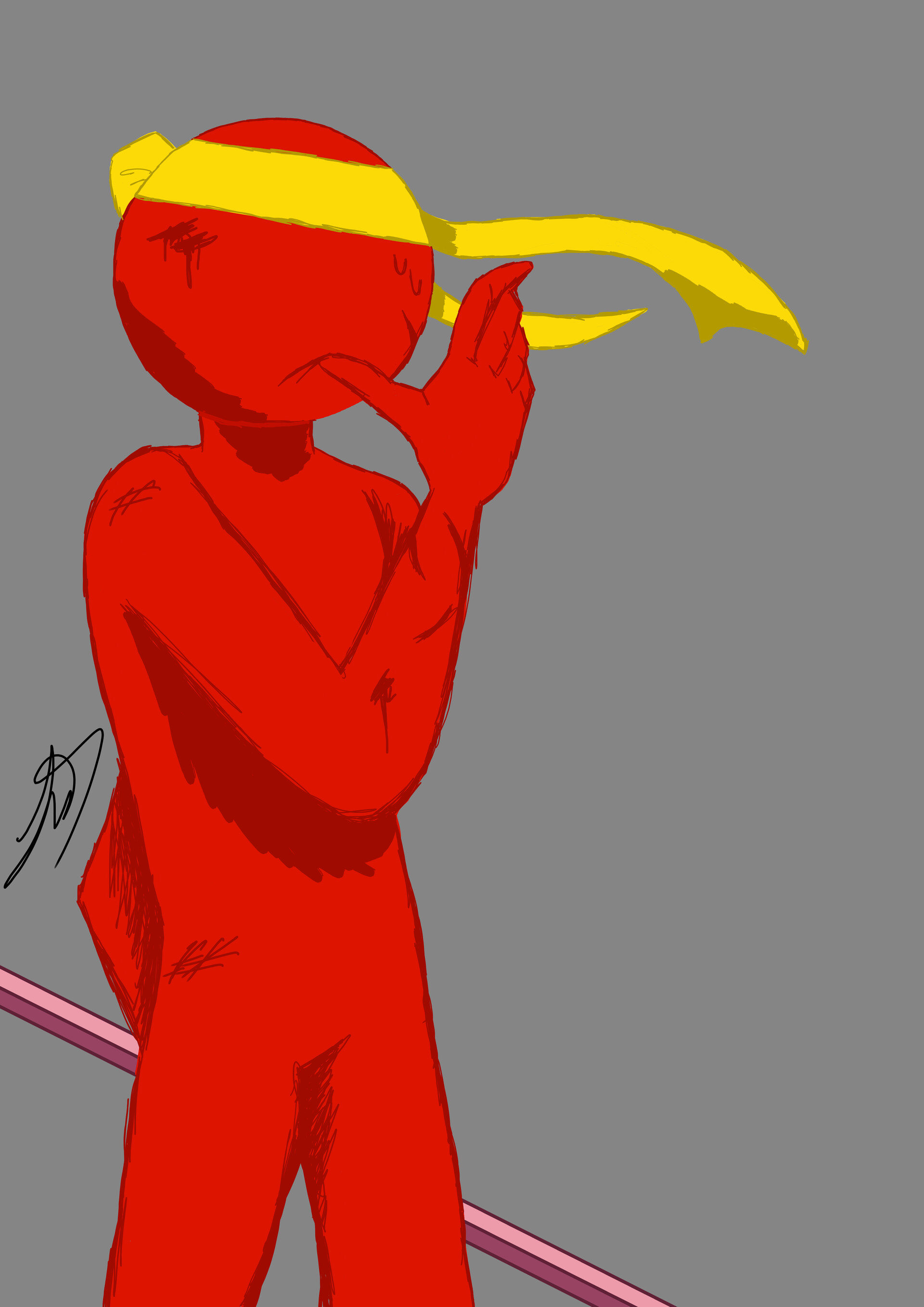 Drawn Red [Stickman OC] by Devin1TR on DeviantArt