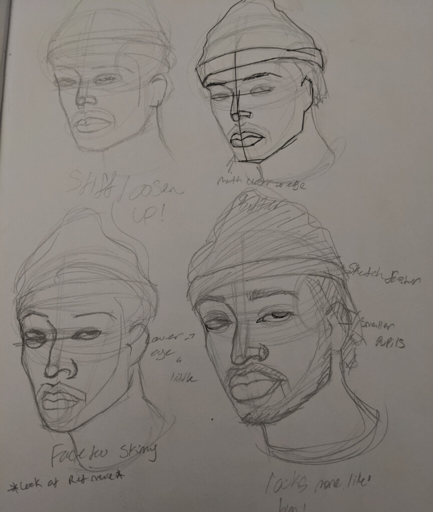 Sketch of rapper Amine