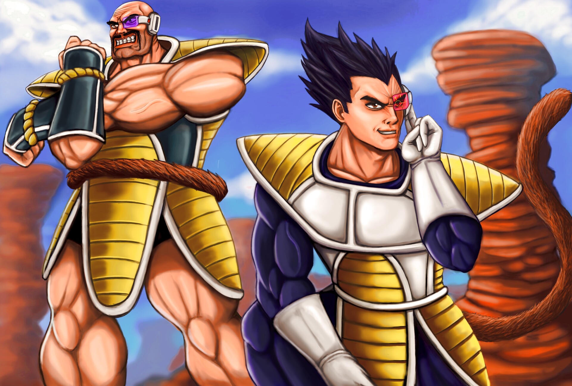 Dbz Vegeta Nappa And Raditz