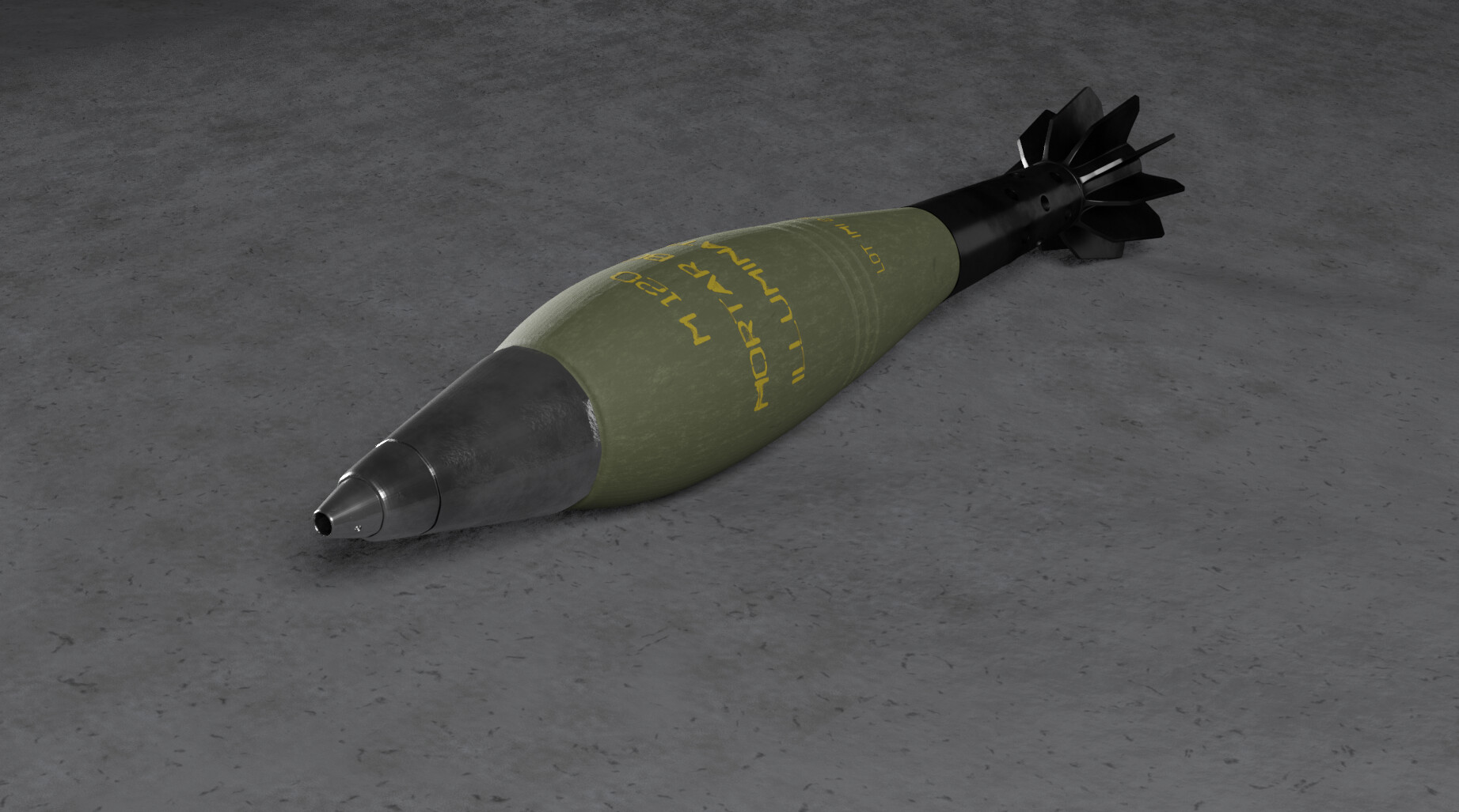 120mm Mortar Shell