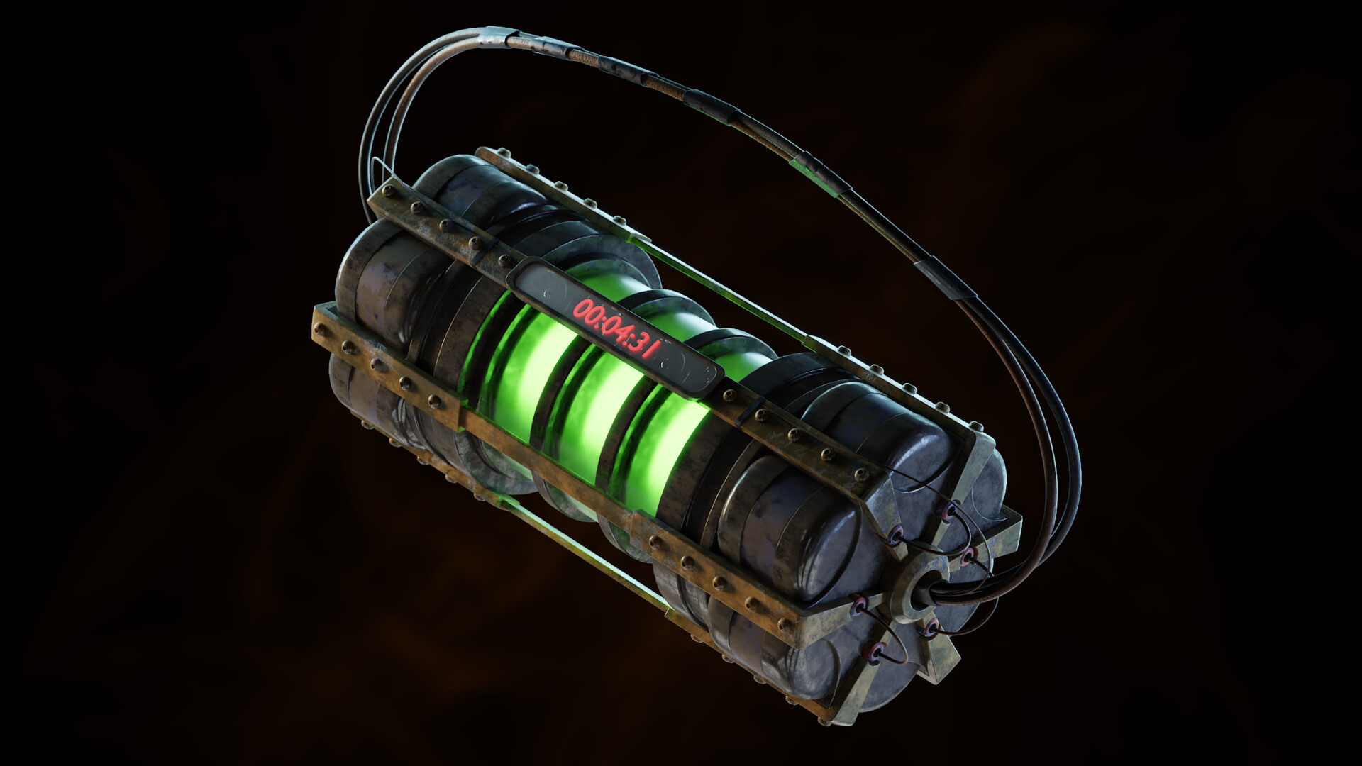 ArtStation Postapocalyptic makeshift bomb