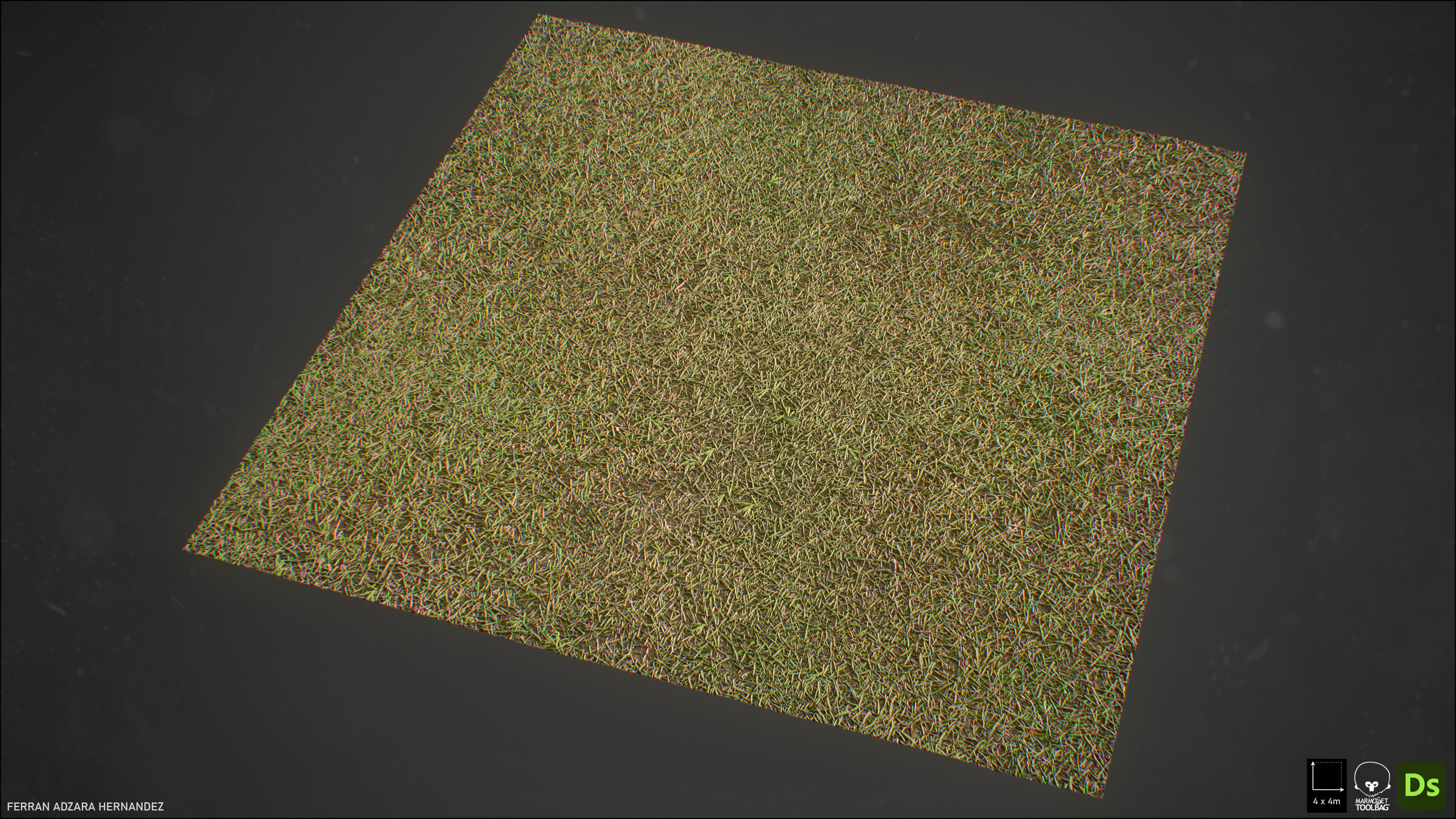 Material tiling at 4x4m