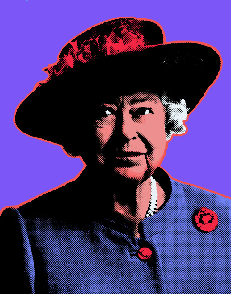 ArtStation - Queen Elizabeth II Pop-Art
