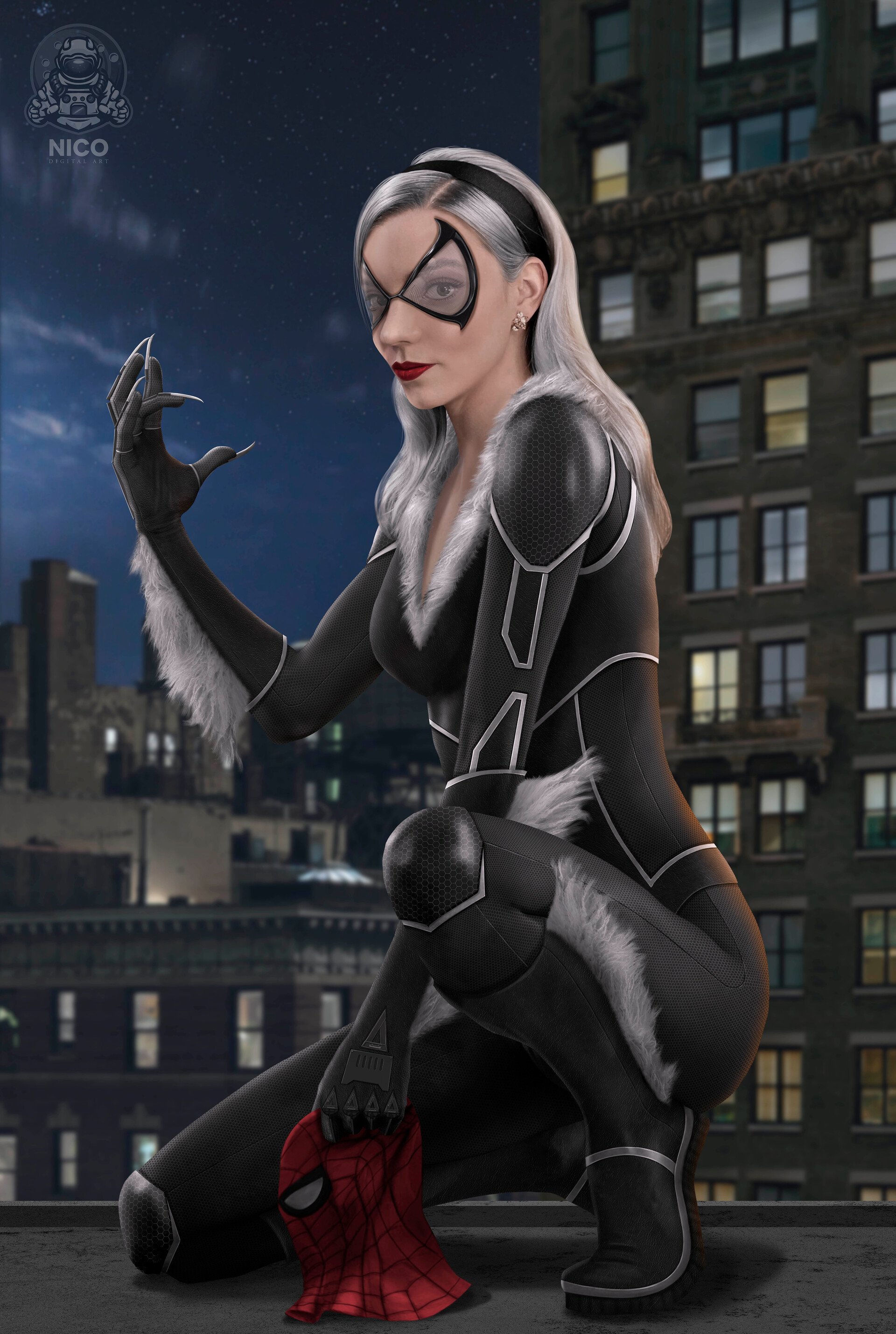 ArtStation - Anya taylor-joy as Black Cat