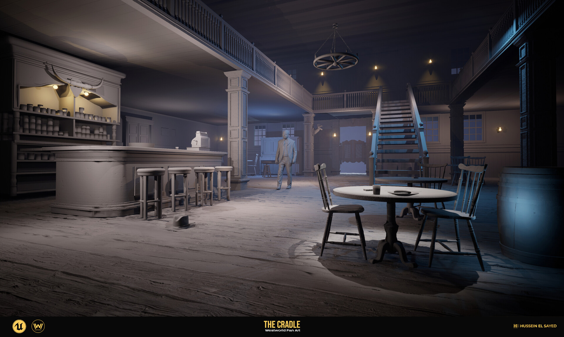 Hussein El Sayed The Cradle Westworld UE5 (Night & Day)