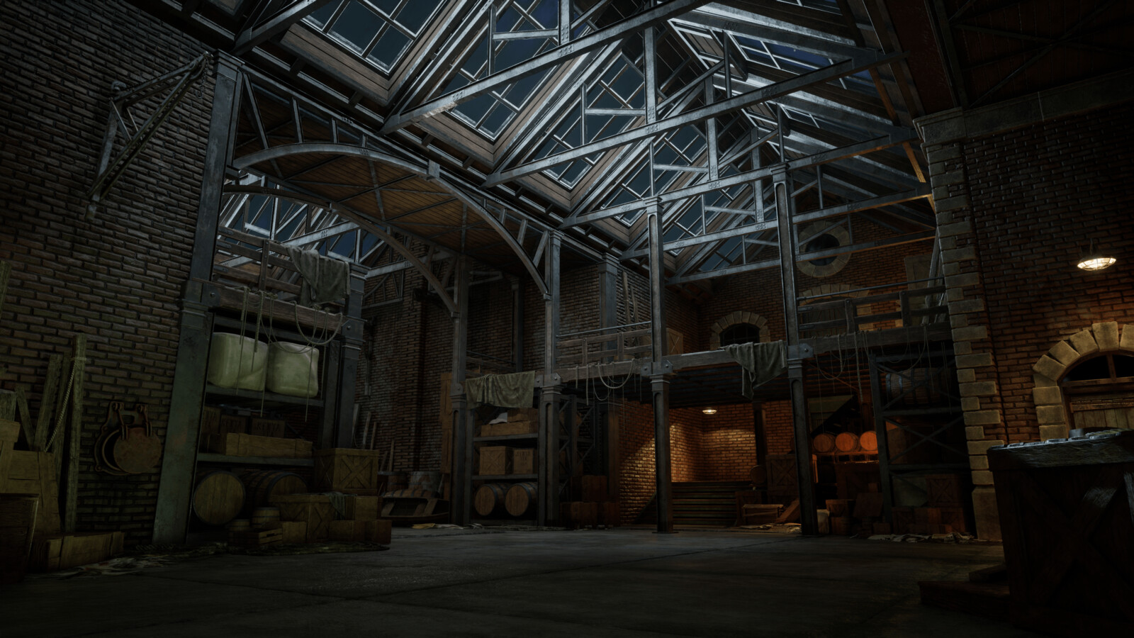 Responsible for Lighting, Scene Composition, Set Dressing, Project Management and Art Direction. All art assets created by other members of the art team. Links to relevant team members portfolios can be found in the project description.