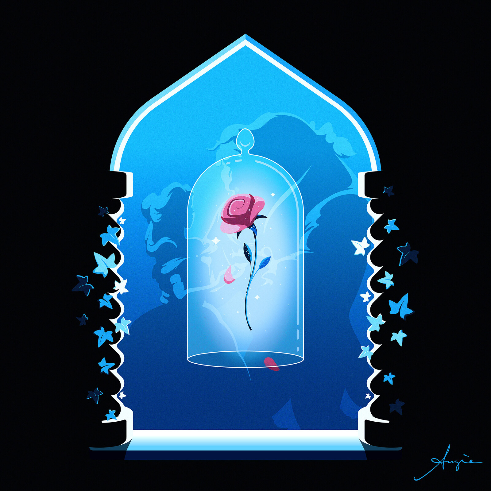 The final art - blue version.