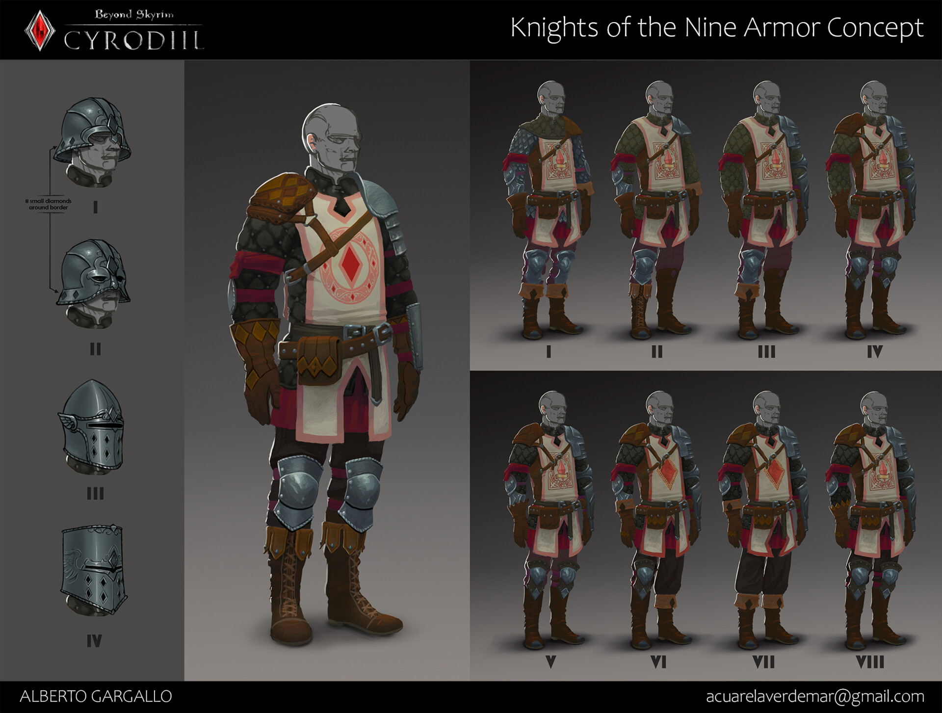 ArtStation - Knights of the Nine armor - Beyond Skyrim: Cyrodill