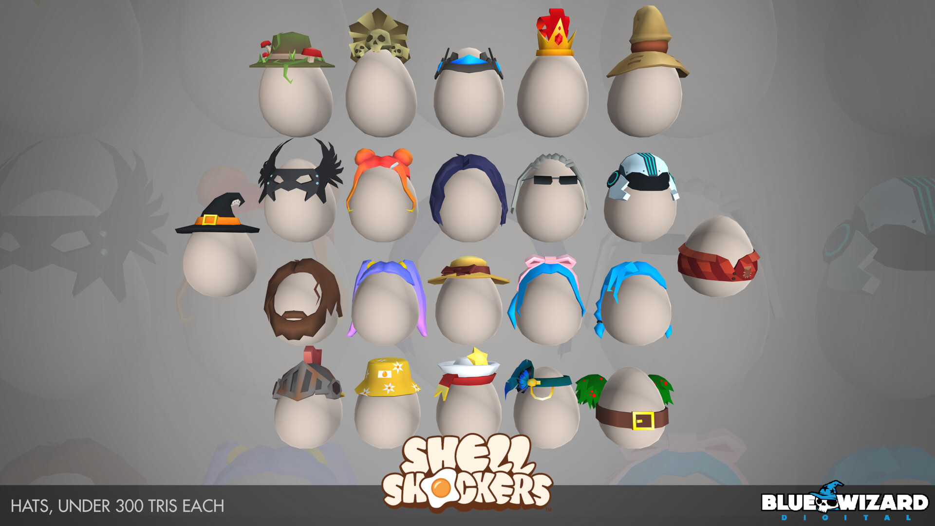 ArtStation - Shell Shockers - Hat Cosmetics 3D