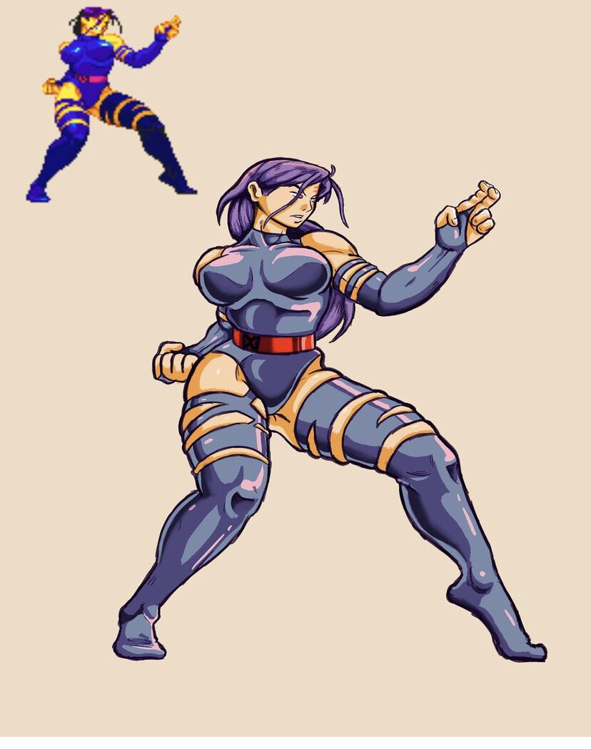 ArtStation MvC2 Sprite Redraws
