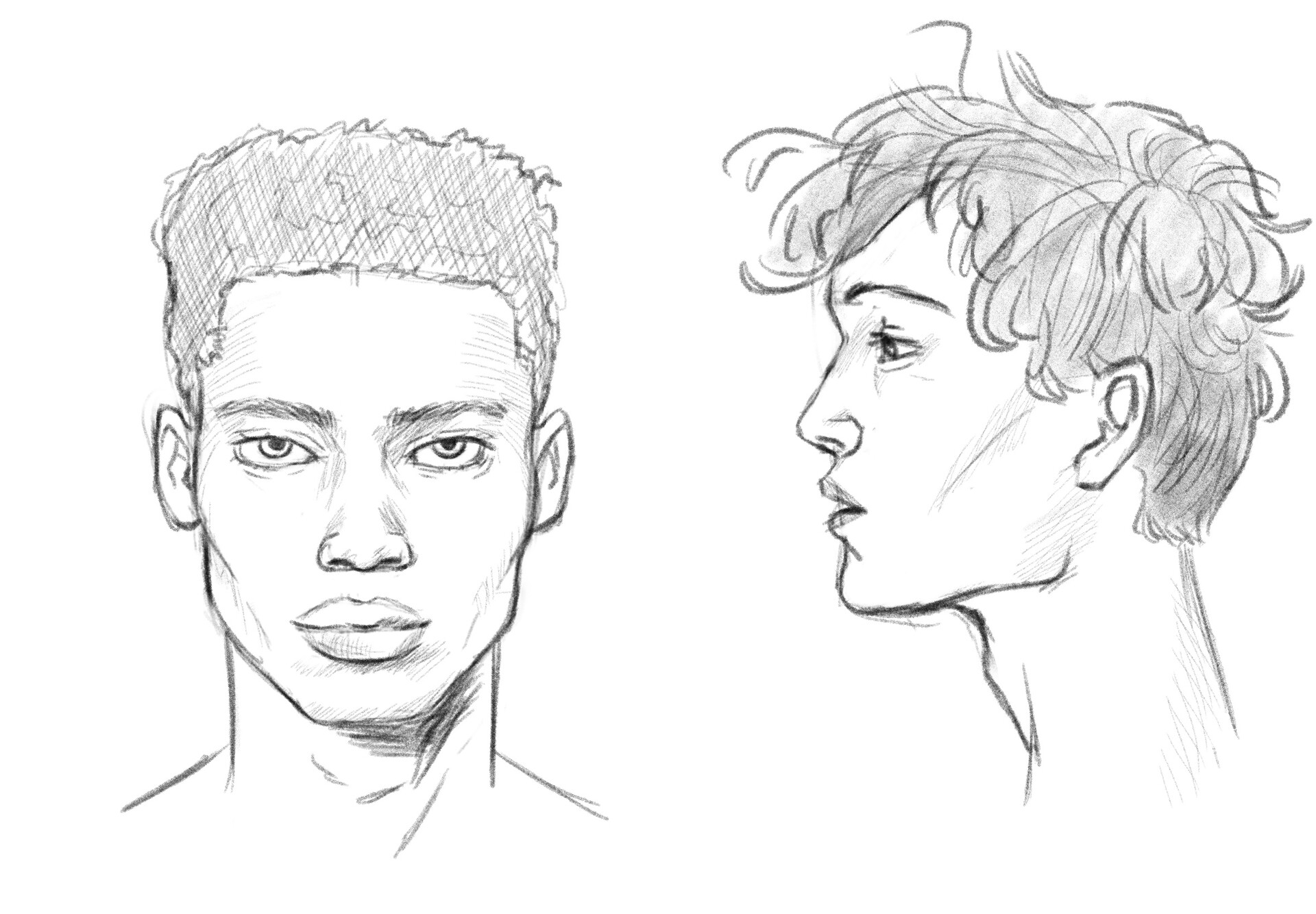 ArtStation - Face Sketches