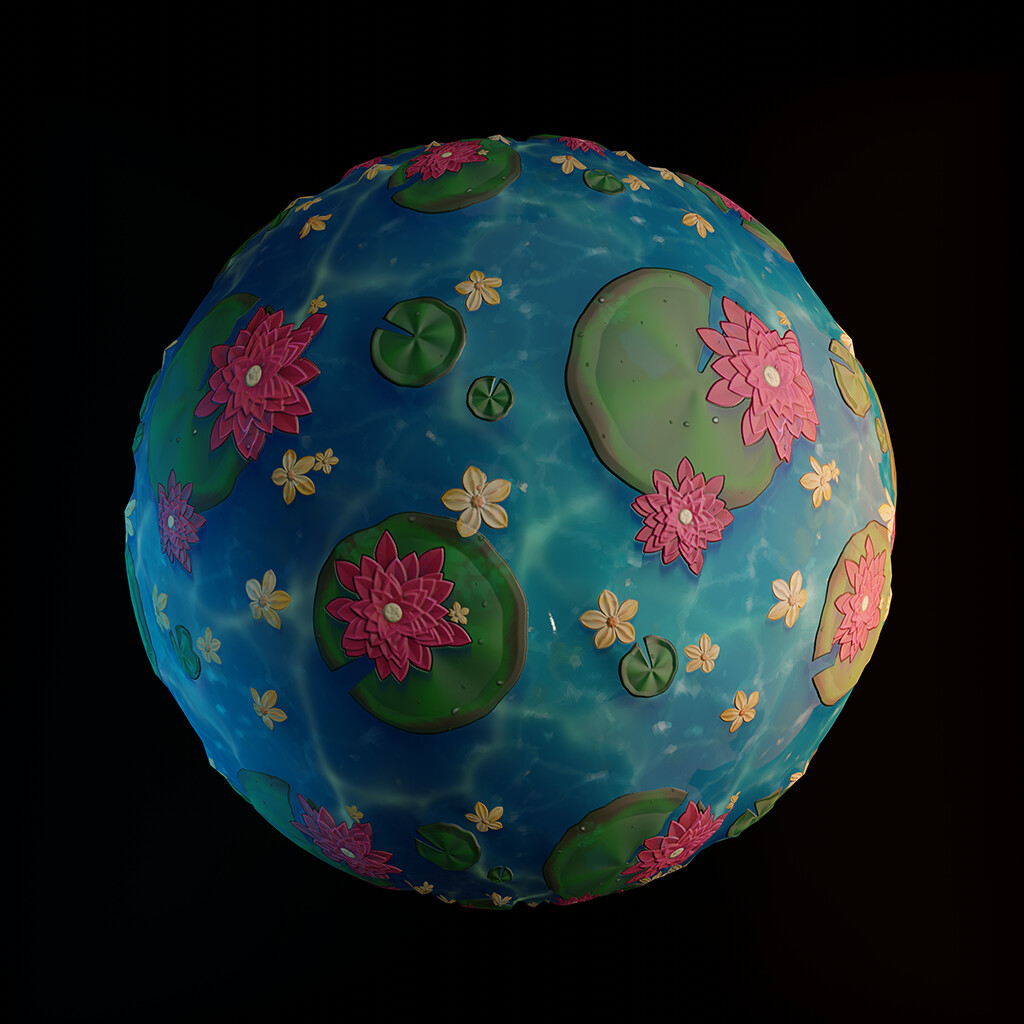 Lily Pond - Substance Designer Stylized Material